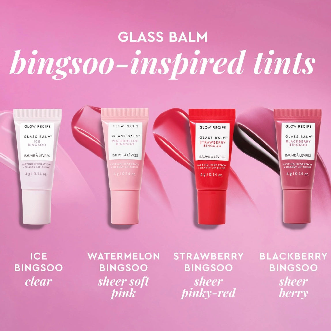 Glow Recipe Mini Glass Balm Lip Collection Gift Set
