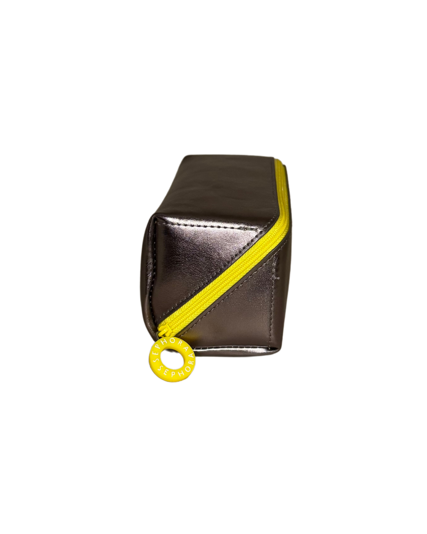 Sephora Metallic/Yellow Makeup Bag