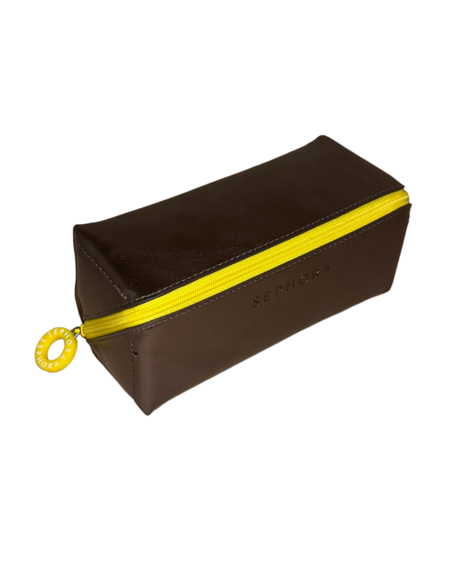 Sephora Metallic/Yellow Makeup Bag