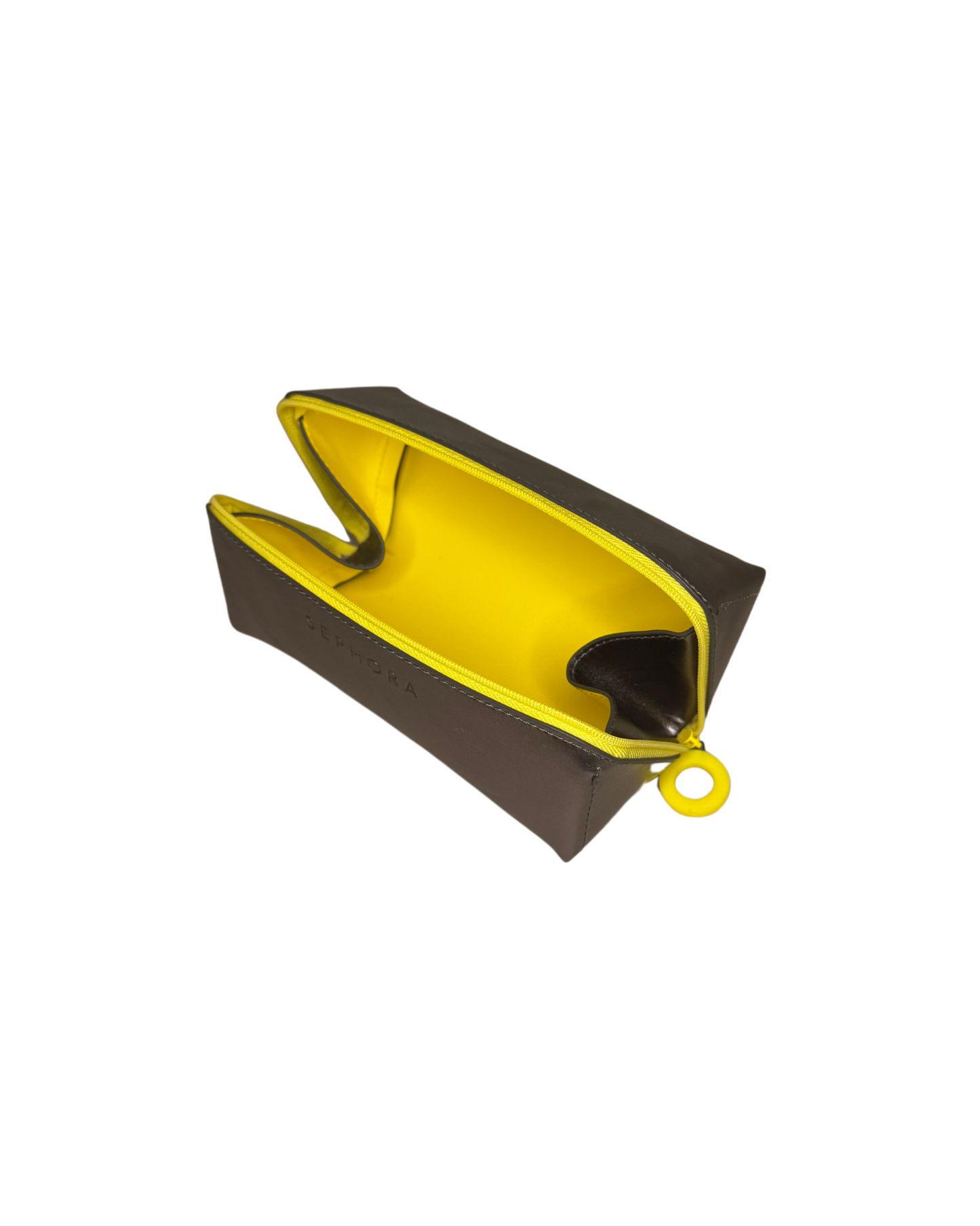Sephora Metallic/Yellow Makeup Bag
