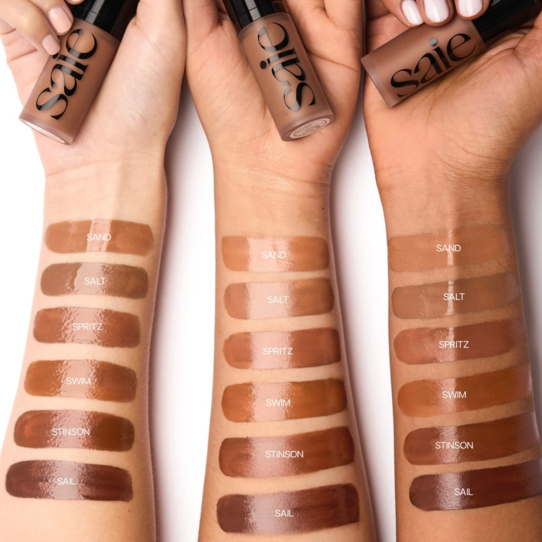 Saie Dew Bronze Soft-Focus Sculpting Liquid Bronzer (Sand)