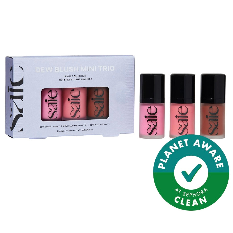 Saie Mini Dew Blush Trio Gift Set (Sold Separately)