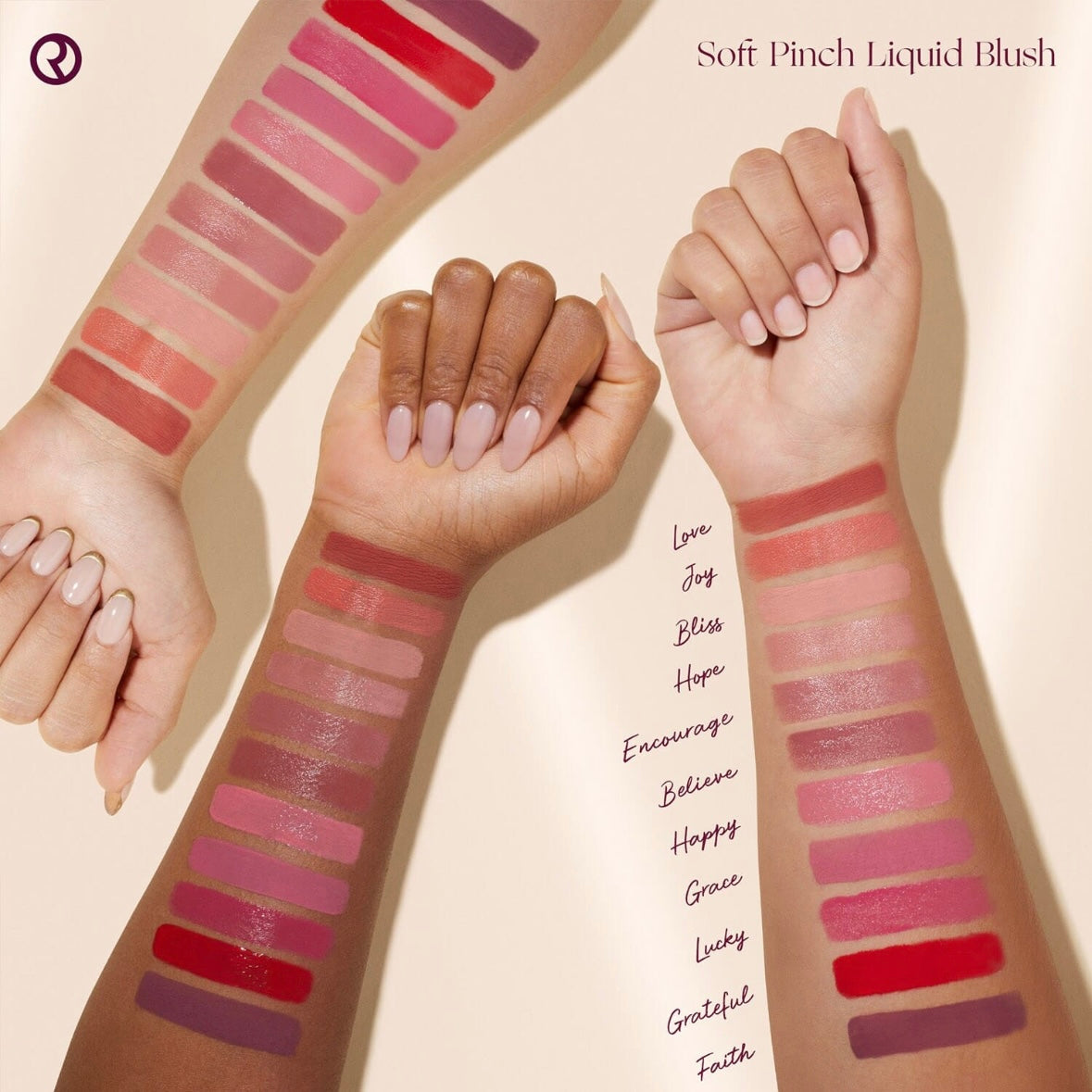 Rare Beauty Soft Pinch Liquid Blush Shade Happy