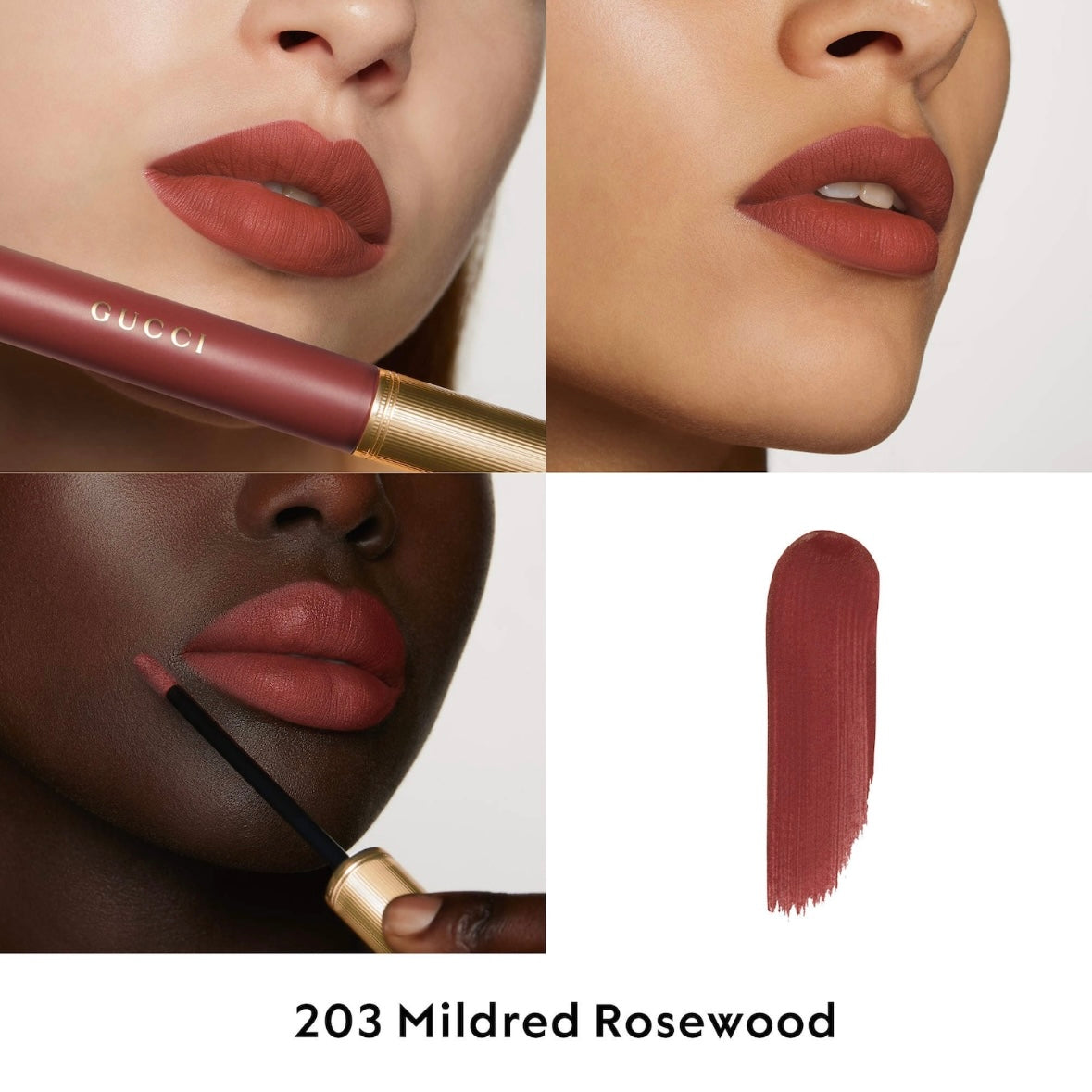 Gucci Transfer-Proof Matte Liquid Lipstick (Mildred Rosewood)