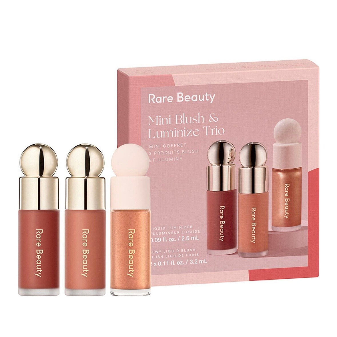 Rare Beauty Mini Blush & Luminize Trio Set