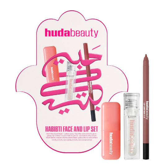 Huda Beauty Habibti Face & Lip Set
