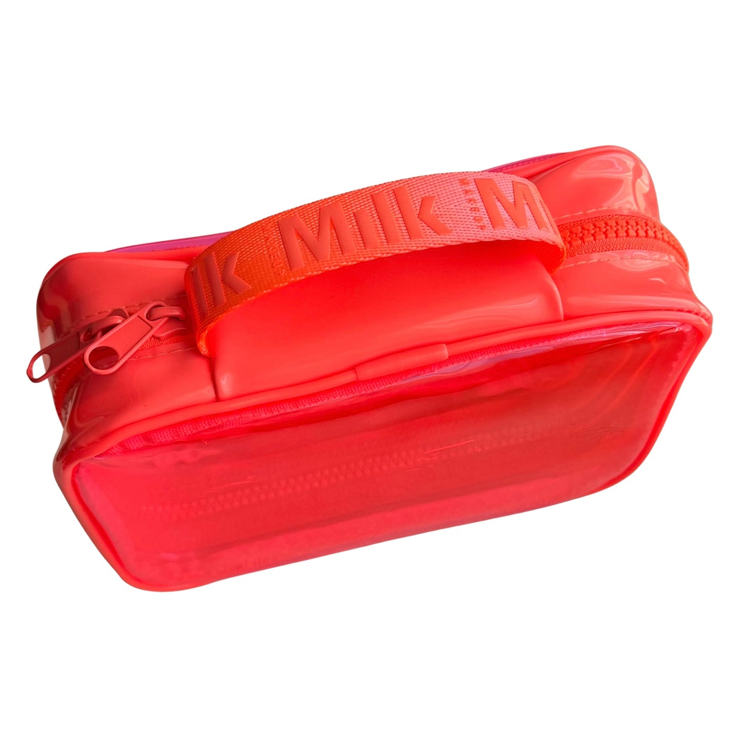 Milk Orange Transparent Makeup Bag